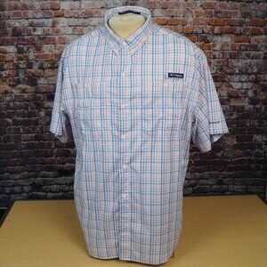 Columbia PFG Super Tamiami Fishing Shirt Omni Shield Vented Short Sleeve Mens XL